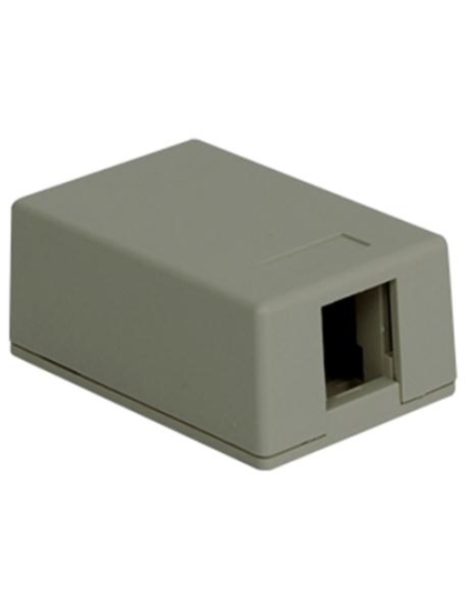 SURFACE MOUNT BOX, 1-PORT, GRAY
