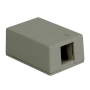 SURFACE MOUNT BOX, 1-PORT, GRAY