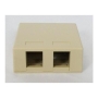 SURFACE MOUNT BOX, 2-PORT, 25PK, IV