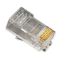 PLUG, 8P8C, OVAL ENTRY, STRANDED, 100PK