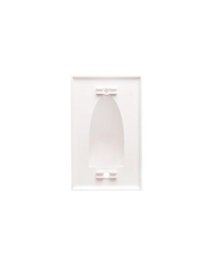 FACEPLATE 1 GANG BULK NOSE WHITE