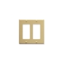 FACEPLATE, DECOREX, 2-GANG, IVORY