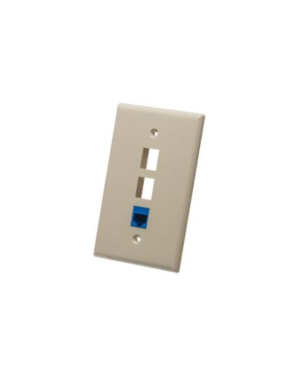 FACEPLATE, OVERSIZED, 3-PORT, IVORY