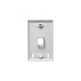 FACEPLATE, ID, 1-GANG, 1-PORT, WHITE