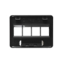 FACEPLATE, FURNITURE, NEMA, 4-PORT BLACK
