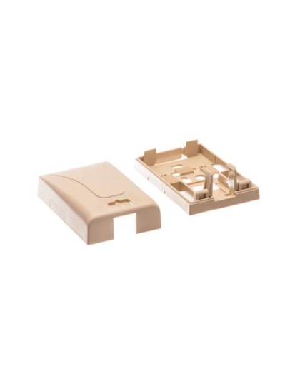 SURFACE MOUNT BOX, ELITE, 1-PORT, IVORY
