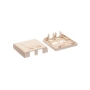 SURFACE MOUNT BOX, ELITE, 2-PORT, IVORY