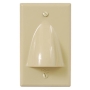 FACEPLATE, 1-GANG, BULK NOSE, IVORY