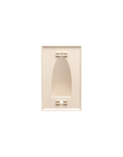 FACEPLATE, 1-GANG, BULK NOSE, IVORY