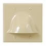 FACEPLATE, 2-GANG, BULK NOSE, IVORY