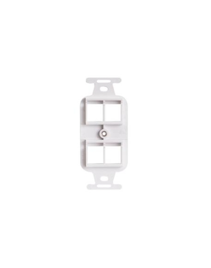 INSERT, ELECTRICAL, HD, 4-PORT, WHITE