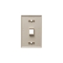 FACEPLATE, OVERSIZED, 1-PORT, ALMOND