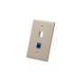 FACEPLATE, OVERSIZED, 2-PORT, ALMOND
