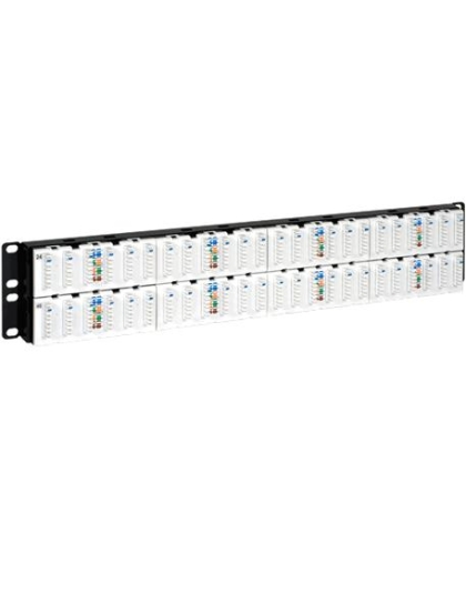 PATCH PANEL, CAT 6A, 48-PORT, 2 RMS