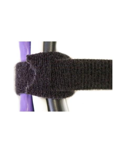 VELCRO CABLE TIE, 12", BLACK, 100PK
