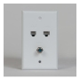 FACEPLATE, IDC, VOICE DATA, F-TYPE, IV