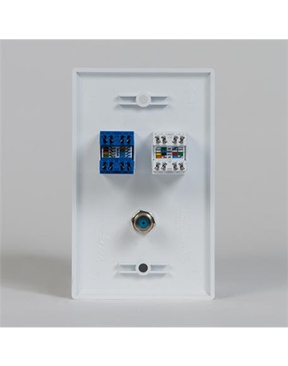 FACEPLATE, IDC, VOICE DATA, F-TYPE, IV