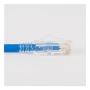 PATCH CORD, CAT6, CLEAR BOOT, 14' BLUE