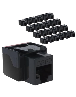 MODULE, CAT6A, EZ, 25PK, BLACK