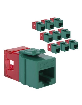 MODULE, CAT 6, HD, 10 PK, GREEN