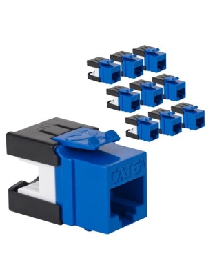 MODULE, CAT6A, HD, 10 PK, BLUE