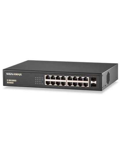C-100 16 Port Gb PoEplus Switch 2 SFP