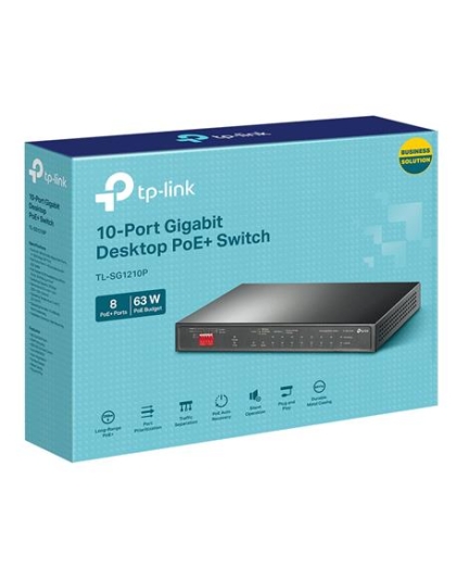 10 PORT GIG DESKTOP SWITCH 8 POE+