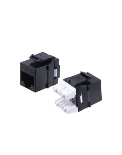 CAT6 HDJ SERIES JACK 25 PACK BLACK