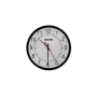 12in Round Clock, Black,Surface Mount24V