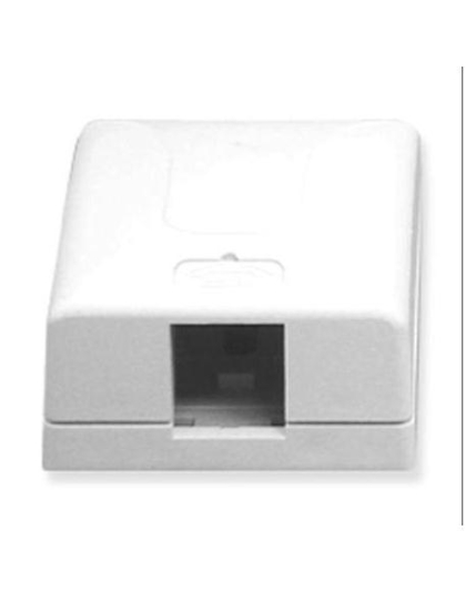 SURFACE MOUNT BOX, 1-PORT, 25PK, WH