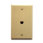 WALL PLATE, VOICE 6P6C, IVORY