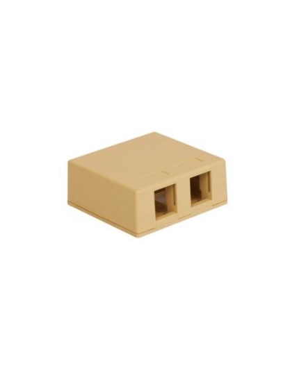 SURFACE MOUNT BOX, 2-PORT, 25PK, IV