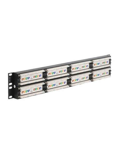 PATCH PANEL, CAT 6, 48-PORT, 2 RMS