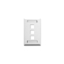FACEPLATE, ID, 1-GANG, 3-PORT, WHITE