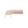 FLAT ELBOW, 1 1/4in, IVORY, 10PK
