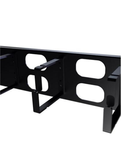PANEL CABLE MGMT METAL RING AND COVER 2U
