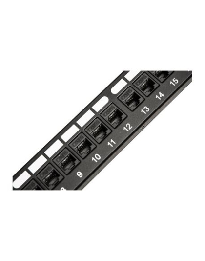 PATCH PANEL,CAT 6, FEED-THRU 24-P,1RMS