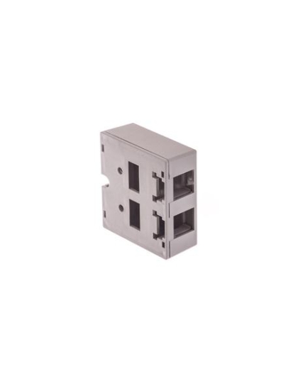 SURFACE MOUNT BOX, 2-PORT, GRAY