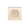 FACEPLATE, 2-GANG, BULK NOSE, IVORY