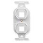 INSERT, ELECTRICAL, 2-PORT, WHITE