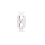 INSERT, ELECTRICAL, 2-PORT, WHITE