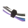 VELCRO CABLE TIE, 8", BLACK, 100PK