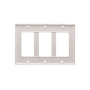 FACEPLATE, DECOREX, 3-GANG,  WHITE