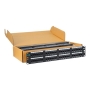PATCH PANEL, CAT 6, 48-PORT, 2 RMS, 6 PK