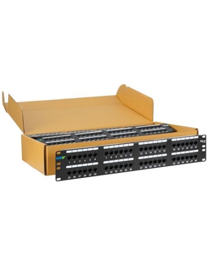 PATCH PANEL, CAT 5E, 48-PORT, 2RMS, 6 PK
