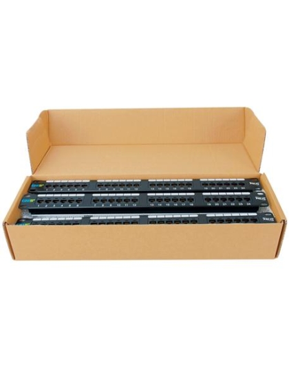 PATCH PANEL, CAT 5E, 24-PORT, 1RMS, 6 PK
