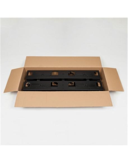 VERT CHANNEL W/ PLASTIC COVER,40in, 4 PK
