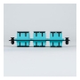 Adapter Panel, 6 Duplex SC, 12F, Aqua MM