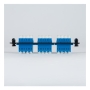 ADAPTER PANEL, 6 QUAD LC, 24F, BLUE, SM