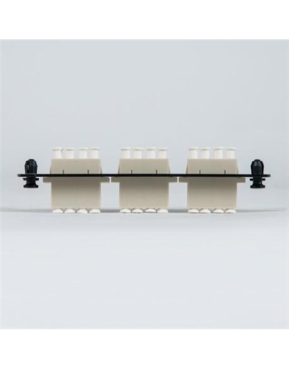 ADAPTER PANEL, 3 QUAD LC, 12F, BEIGE, MM